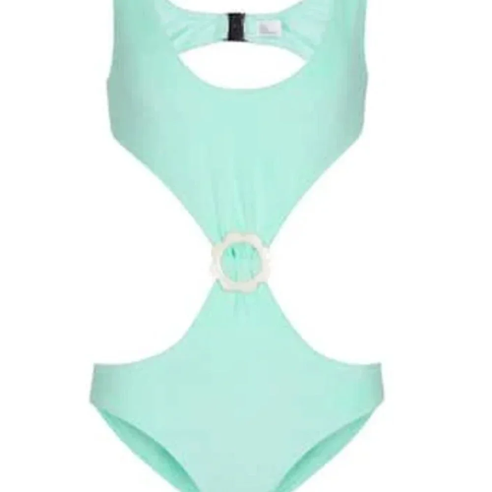 Lisa Marie Fernandez Scallop Cut Out One Piece Stretch Terry Swimsuit - Picture 3 of 4